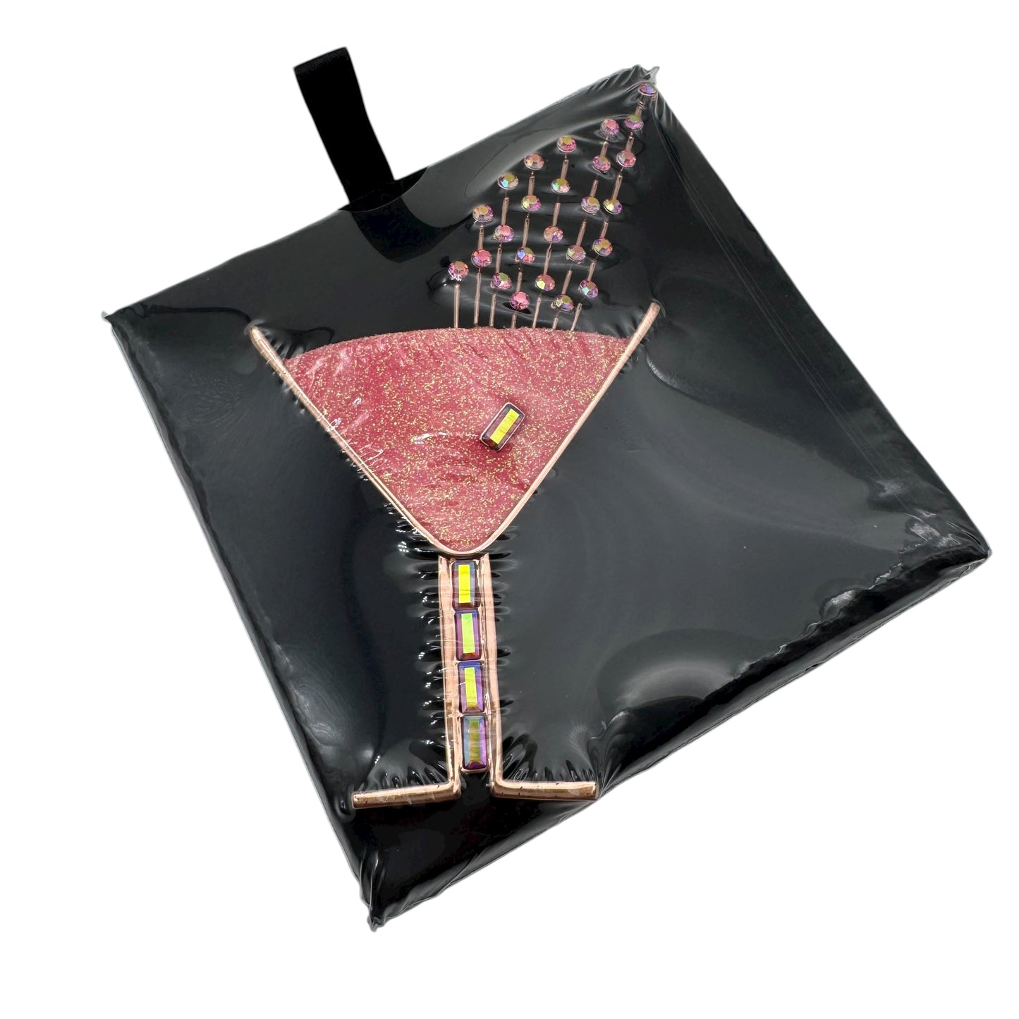 Butler and Wilson Pink Champagne Fizz Brooch with Swarovski Crystals Sealed in Original Box
