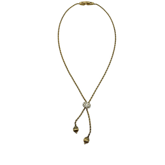 Attwood & Sawyer Swarovski Crystal Lariat Necklace
