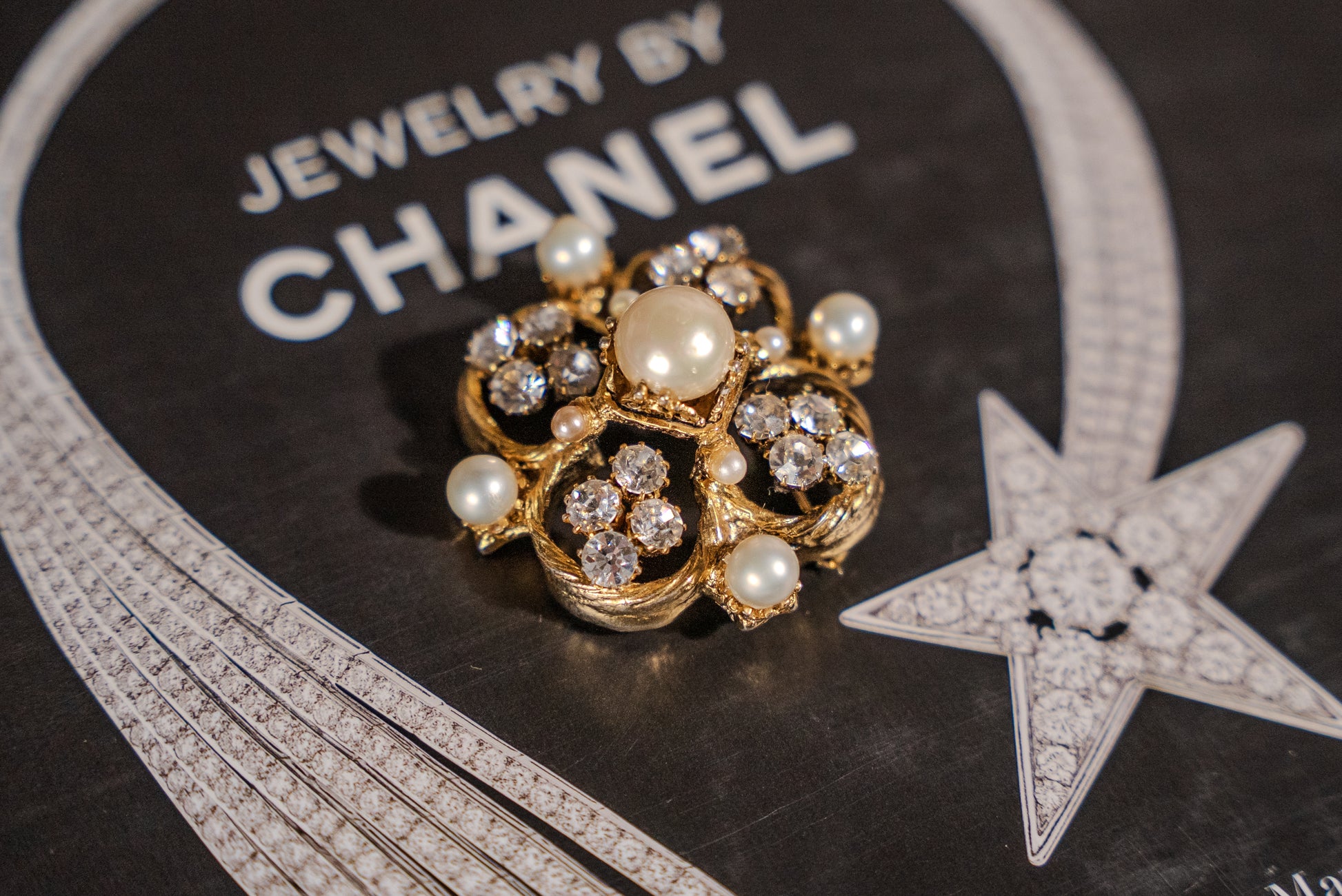 Chanel 1950's Renaissance Quatrefoil Brooch by Robert Goossens