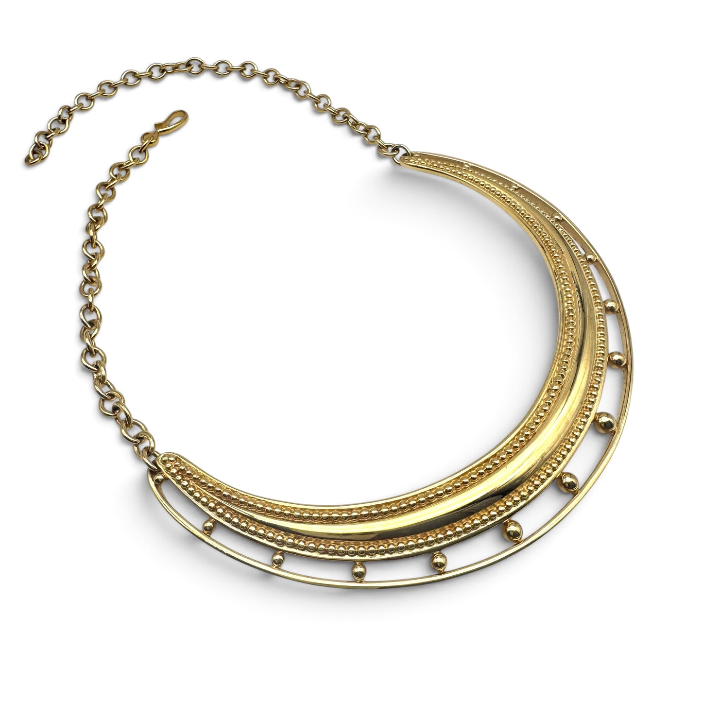 Monet Crescent Bib Collar Necklace