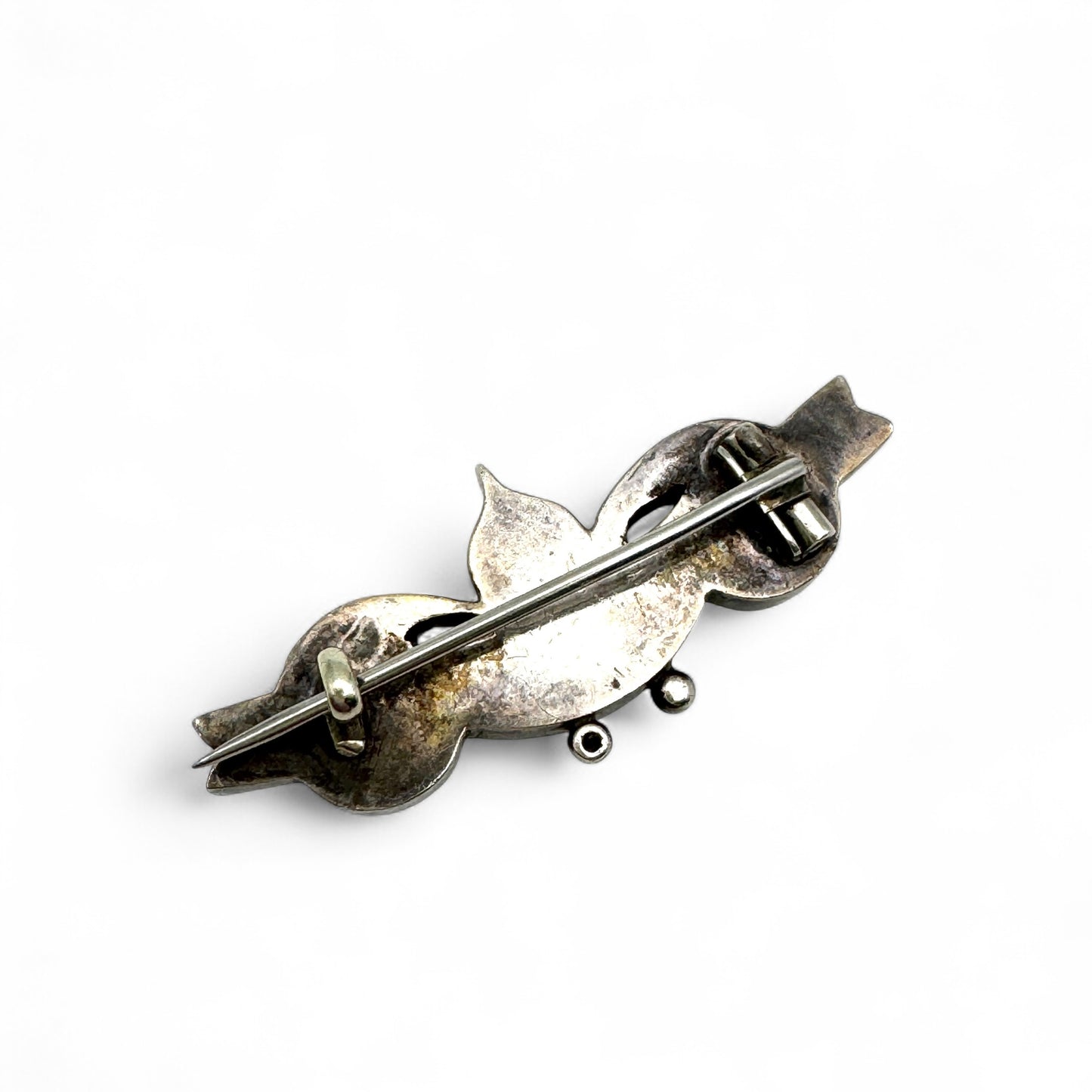 Silver (Unmarked) Victorian Engraved Scottish Agate Bar Brooch