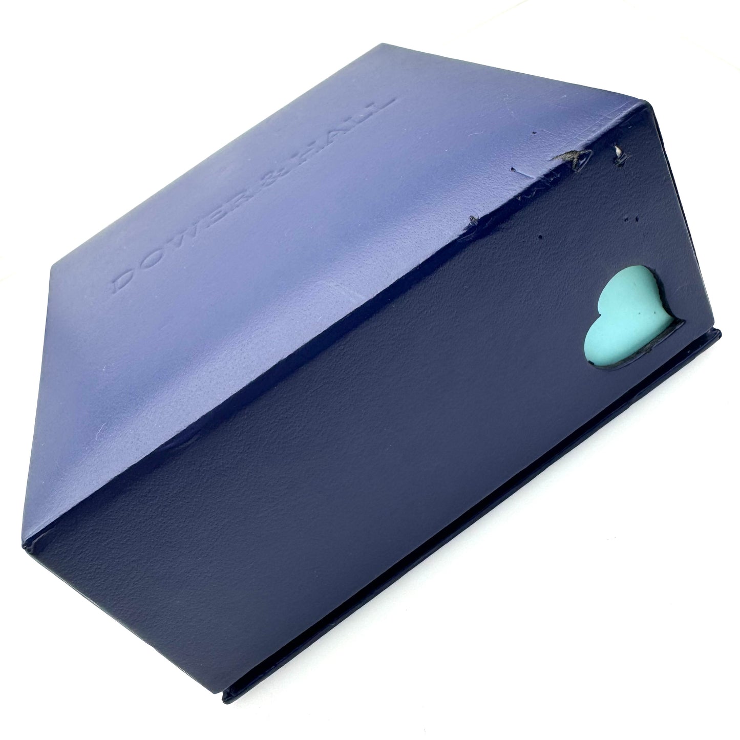 Dower & Hall Amethyst & Freshwater Peacock Pearl Talisman Necklace Engraved 'Love Happiness Luck' in Original Box