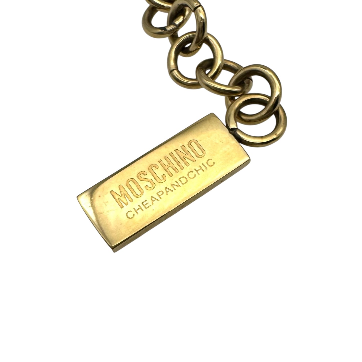 Moschino "All That Glitters Is Not Gold" Cheap and Chic Bracelet