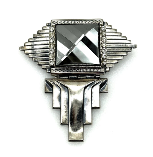 Ermani Bulatti Large Vintage Art Deco Architectural Brooch