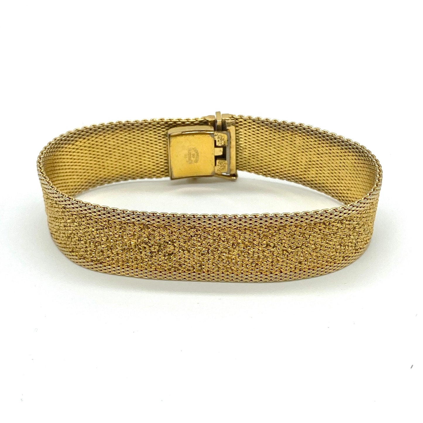 Bracelet Grossé 1966 Plaqué Or Texturé