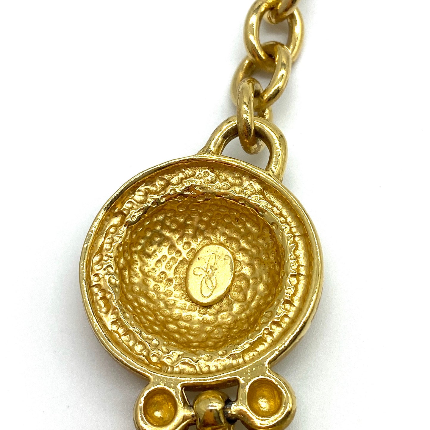 Joan Collins Signed Etruscan Revival Necklace