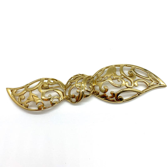 Pierre Lang Oversized Gold Plated Bow Brooch