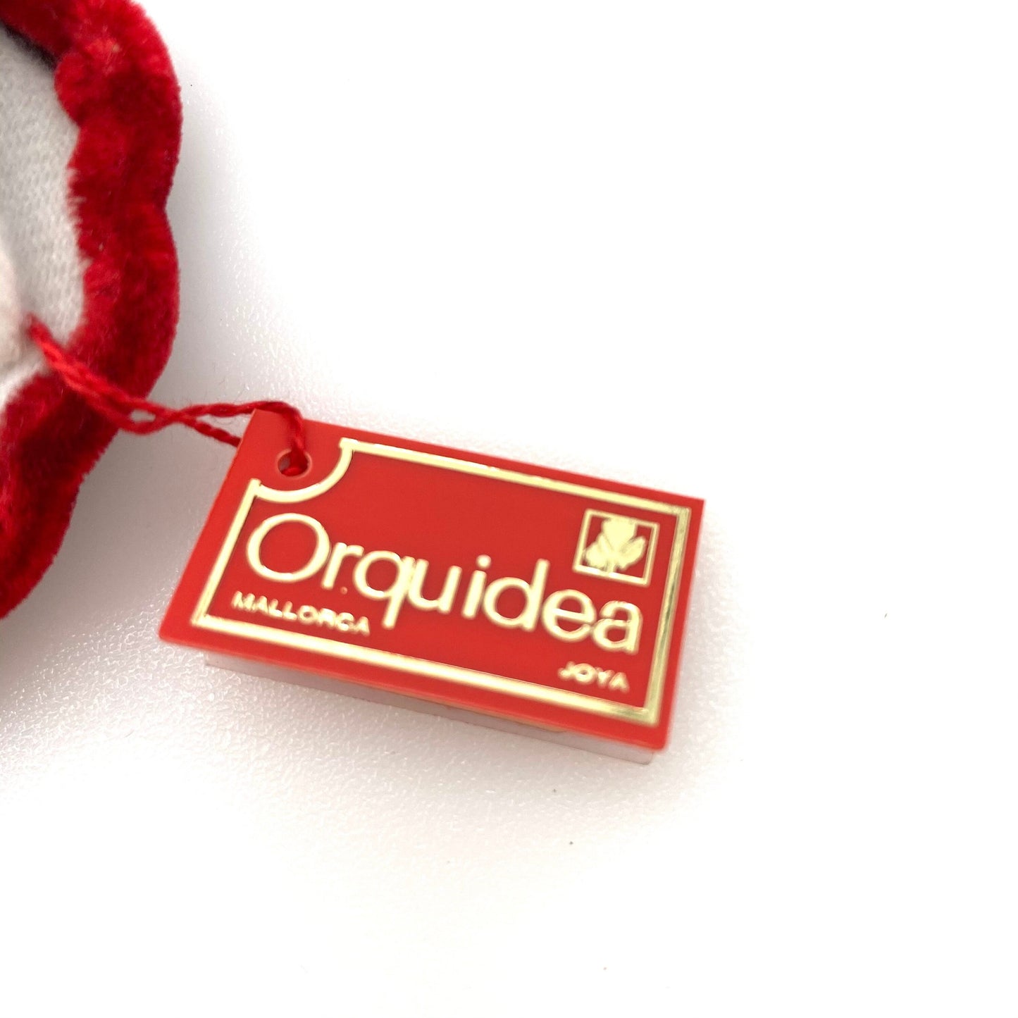 Orquidea Majorque Gris/Lavande Artisan Créé des boucles d'oreilles à tige en perles biologiques dans une boîte en forme de coquille d'huître en velours rouge avec étiquette/garantie originale