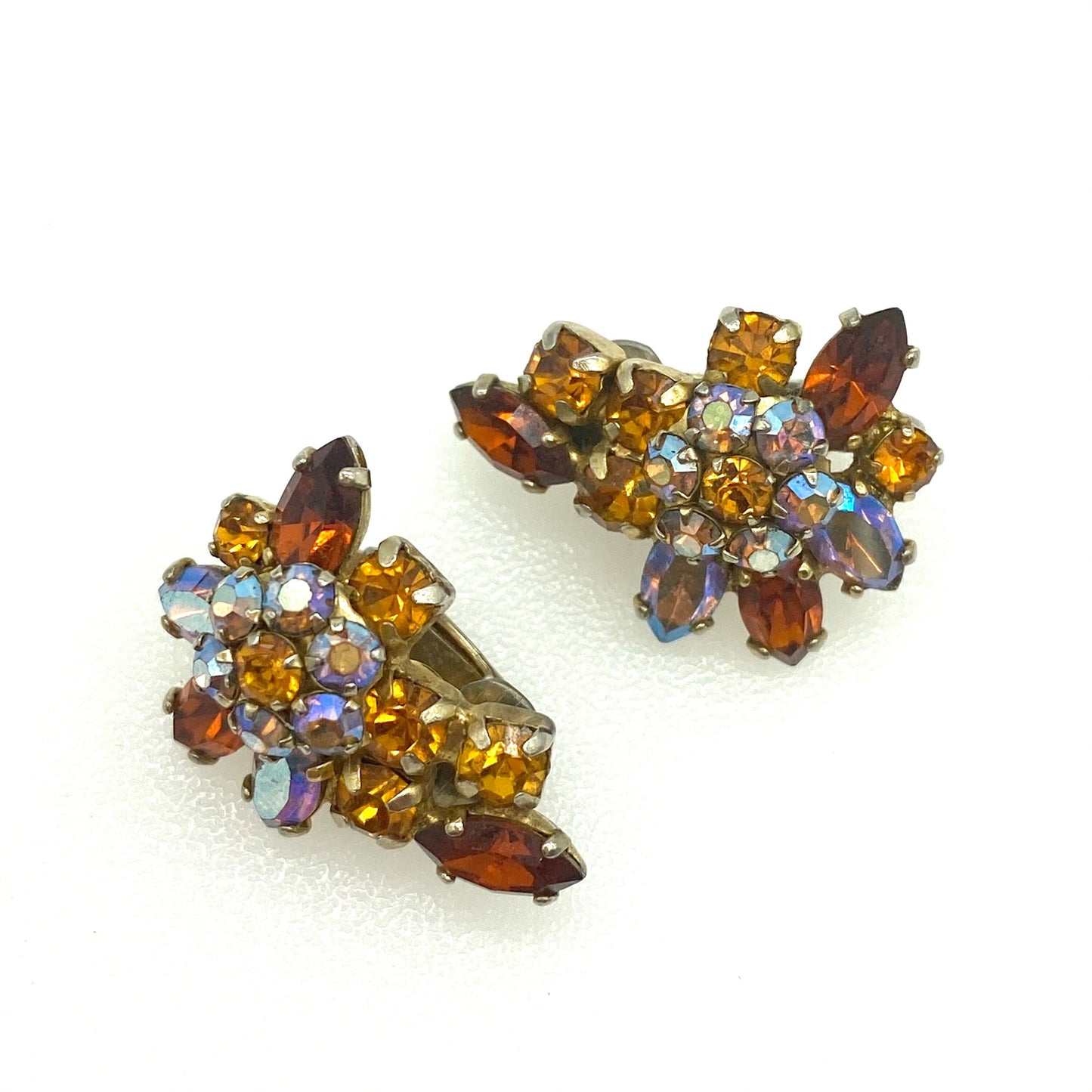 Sherman Brooch and Clip On Earrings Late 1960's Demi Parure