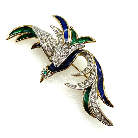 Attwood and Sawyer Collectable 22ct Gold Plated Bird of Paradise Brooch