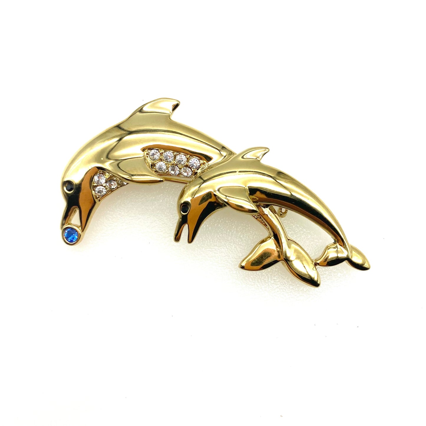 BJ 'Beatrix Jewelry' Leaping Dolphins (Mother and Calf) Brooch