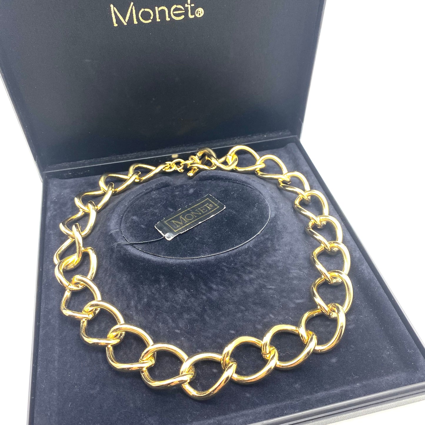 Monet Large Gold Chain with Original Box