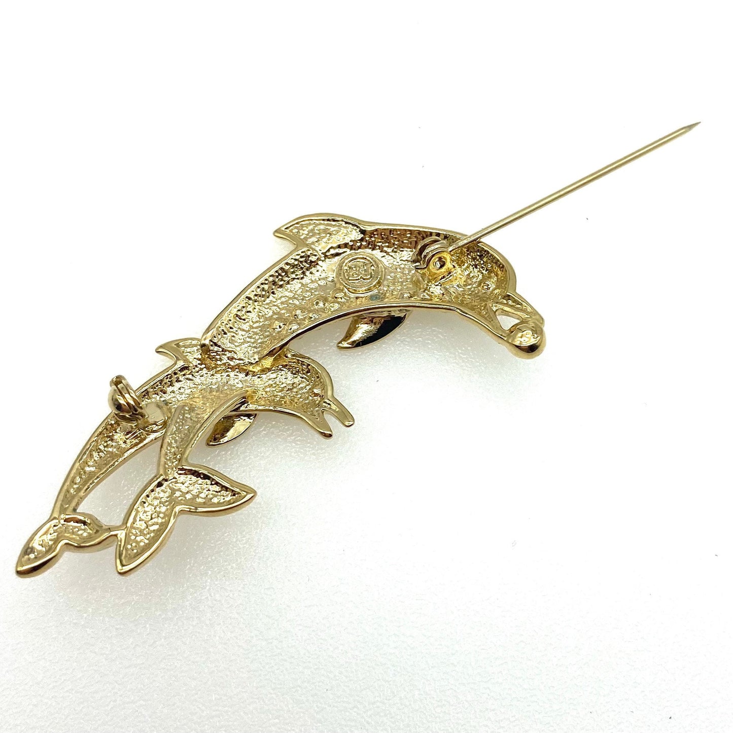BJ 'Beatrix Jewelry' Leaping Dolphins (Mother and Calf) Brooch