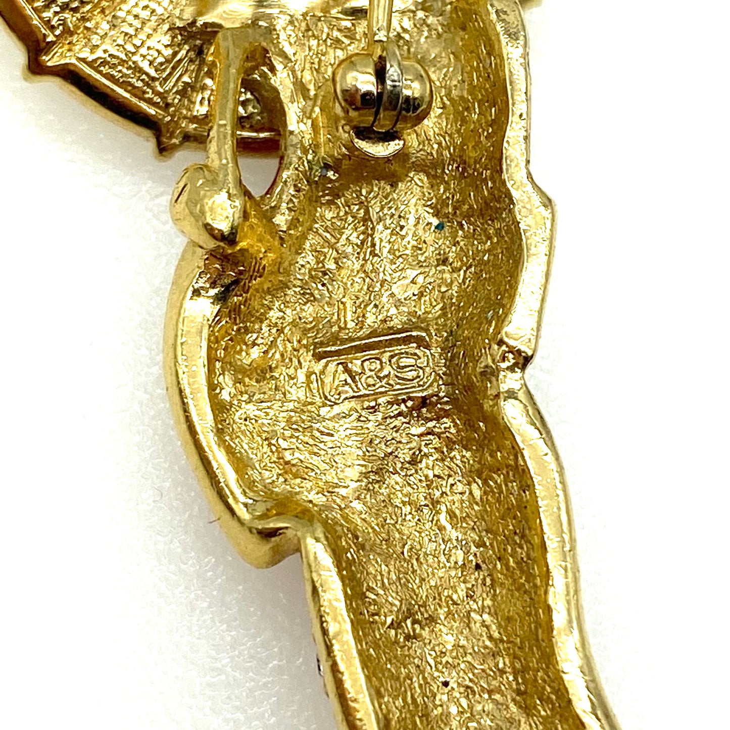 Attwood and Sawyer 22ct Gold Plated Geisha Girl Brooch