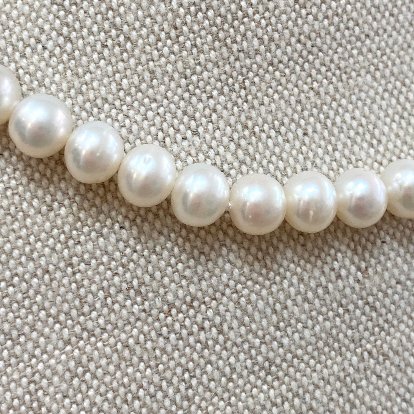 Cultured Freshwater Pearl 925 Single Strand Necklace