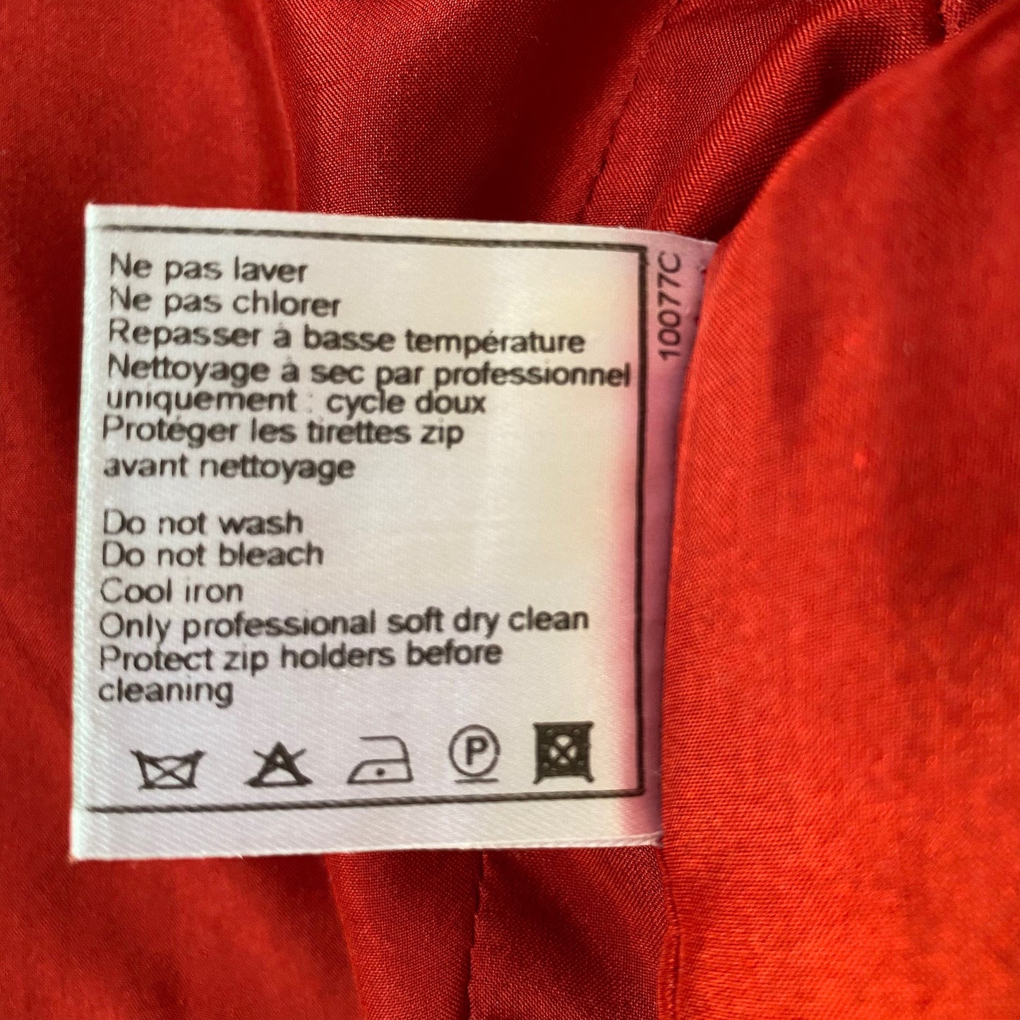Chanel Identification 2000 Transition Collection Red Padded Short Sleeved Jacket (UK Size 8)
