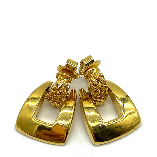 Anne Klein Gold Clip On Earrings