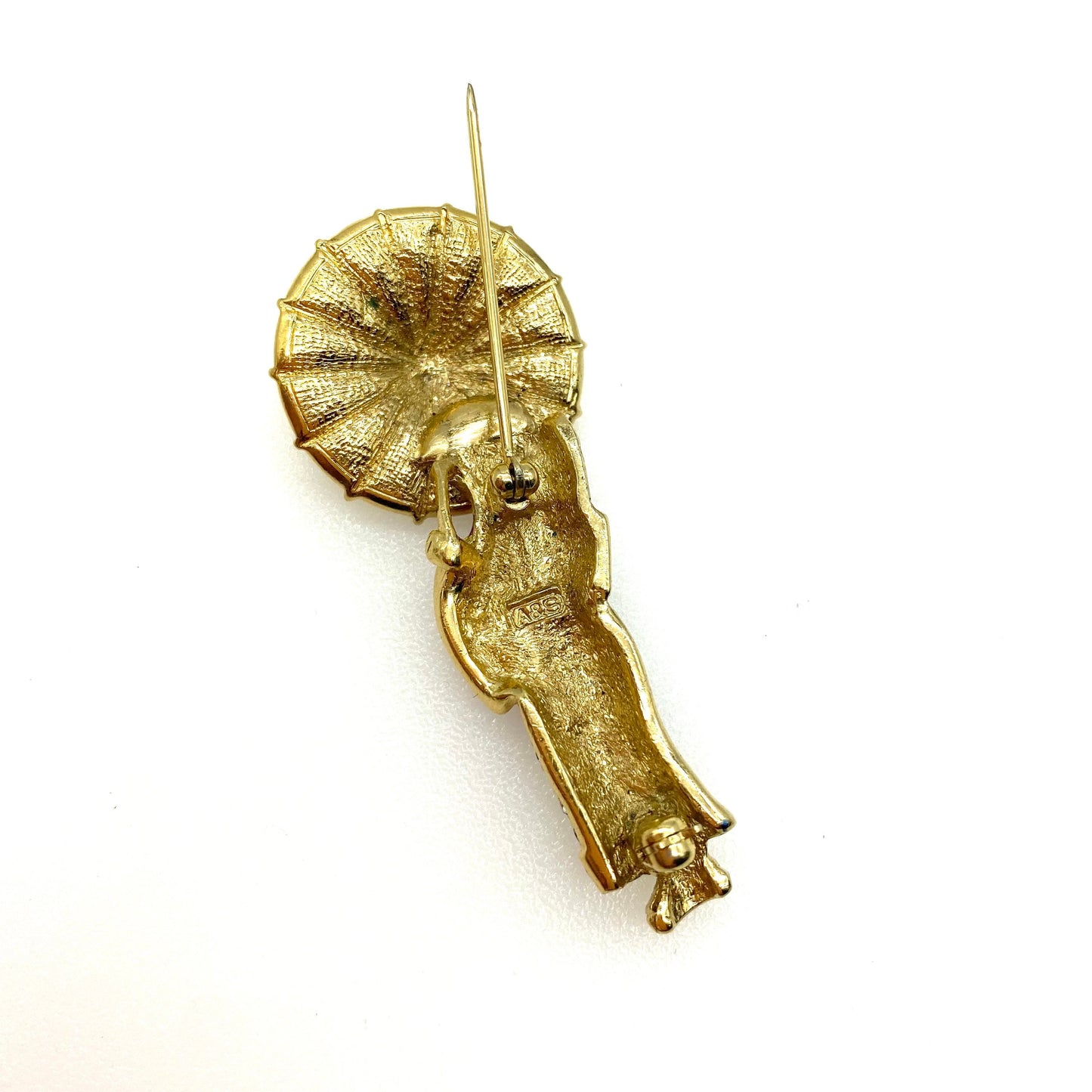 Attwood and Sawyer 22ct Gold Plated Geisha Girl Brooch