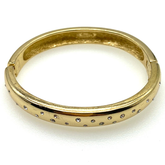 Bracelet à charnière plaqué or Grossé avec cristaux Swarovski