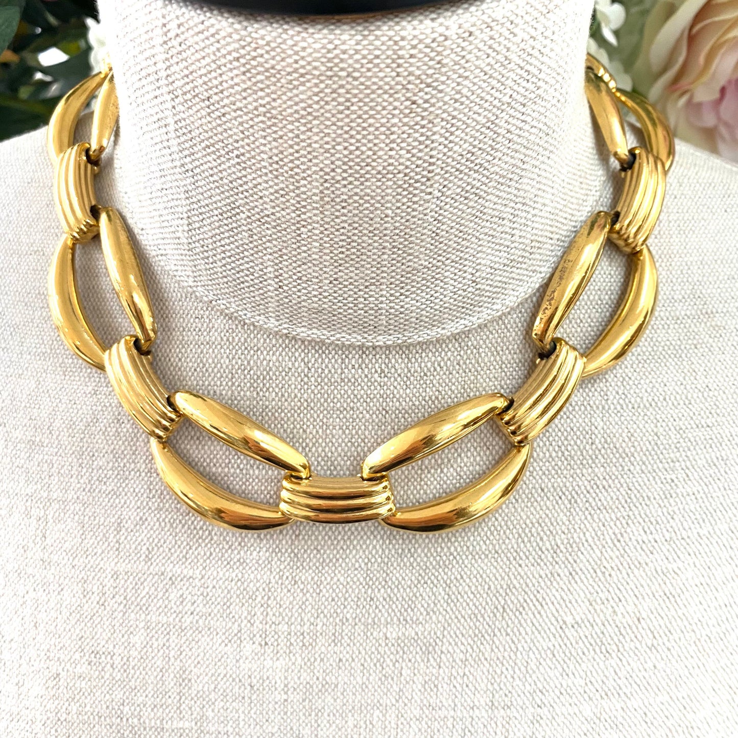 Givenchy Statement Gold Plated Chunky Chain Choker