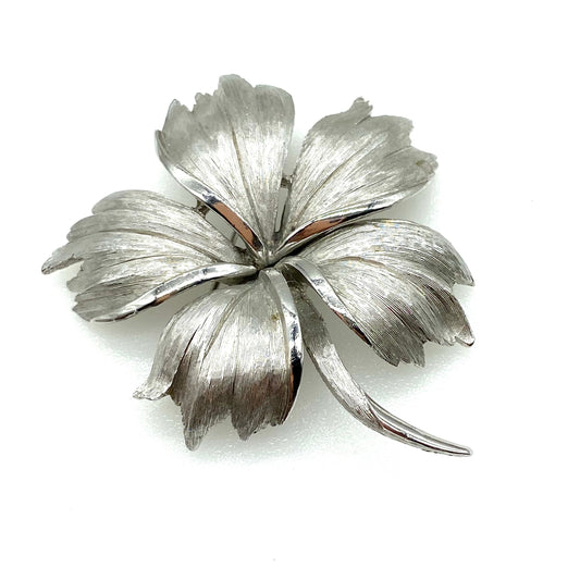 Crown Trifari Articulated Flower Brooch