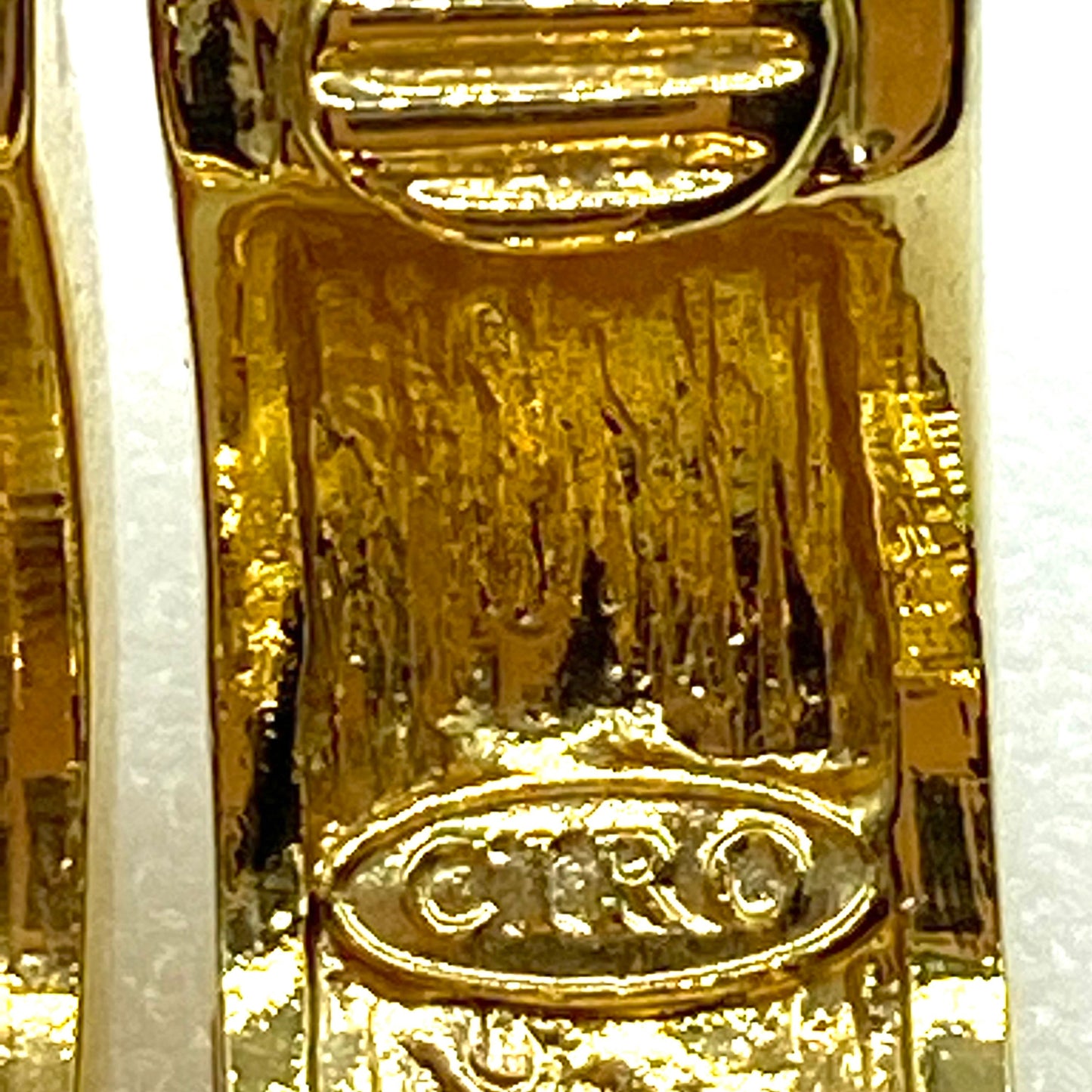 Ciro Crystal Half Hoop Clip On Gold Plated Earrings