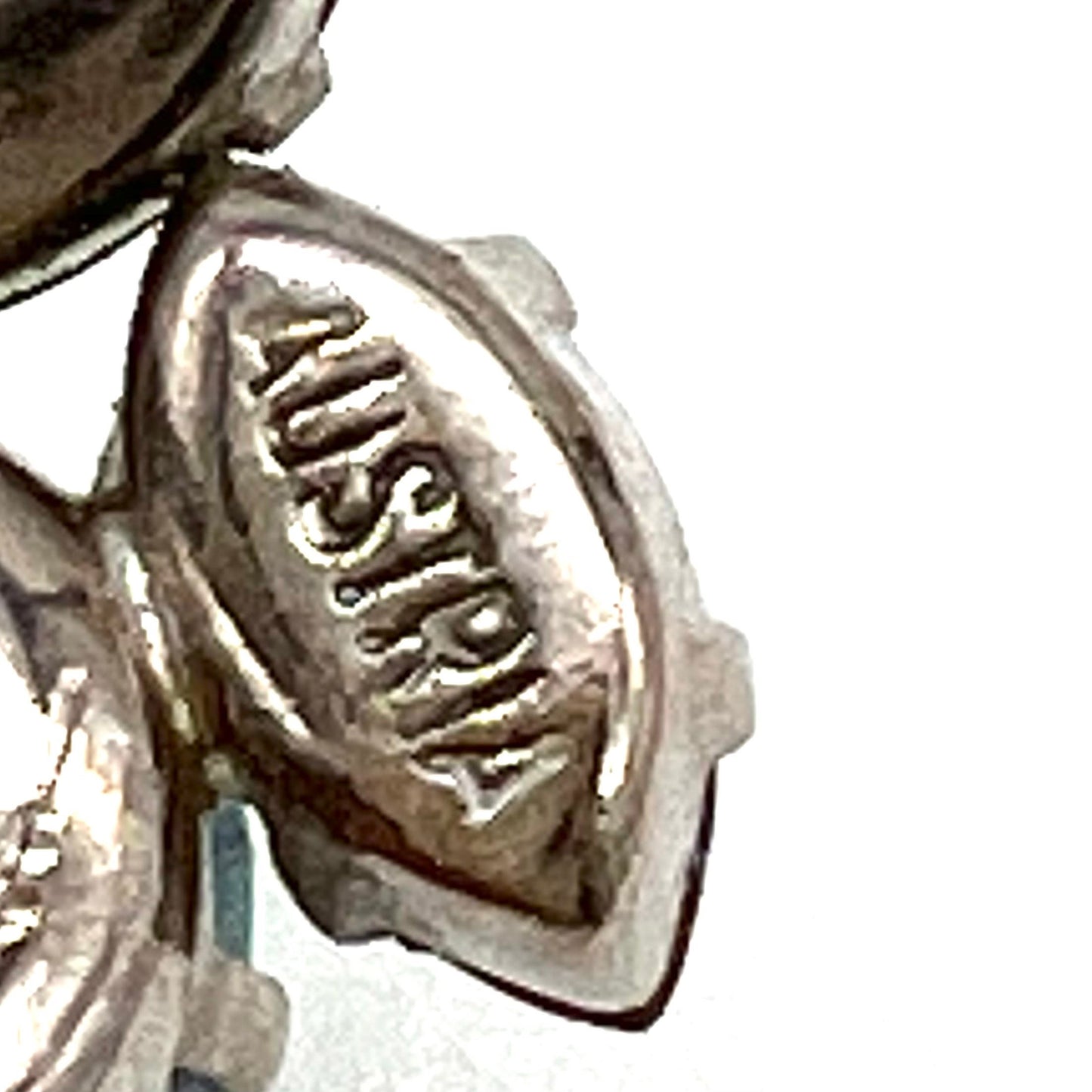 Schoffel Autriche Broche en cristal plaqué rhodium et boucles d'oreilles à clip