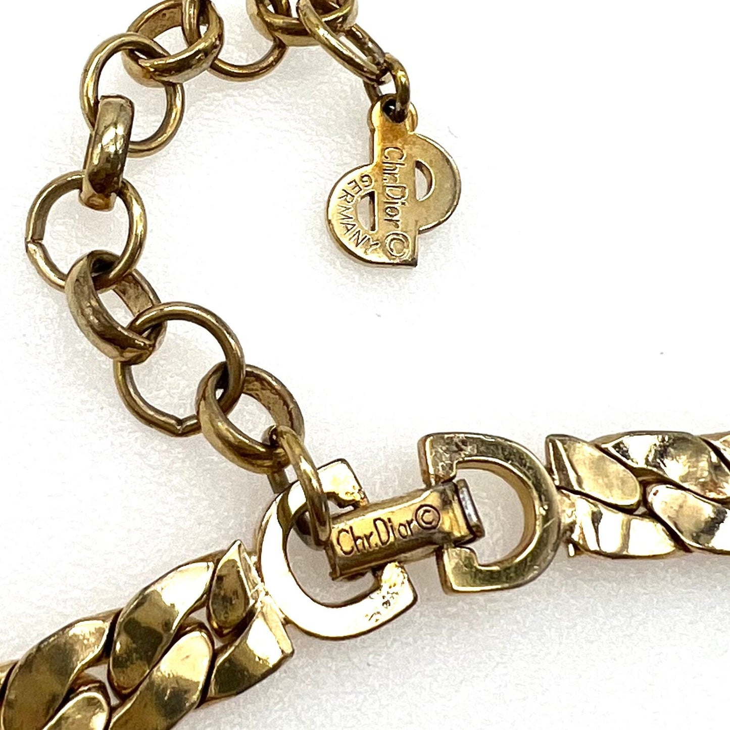 Christian Dior Germany Integral Enamel Pendant Necklace