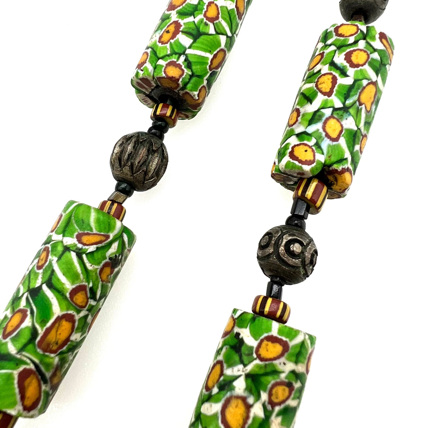 RARE African Trade Bead Millefiori Necklace