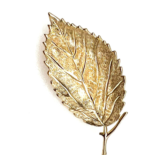 Christian Dior Leaf Brooch