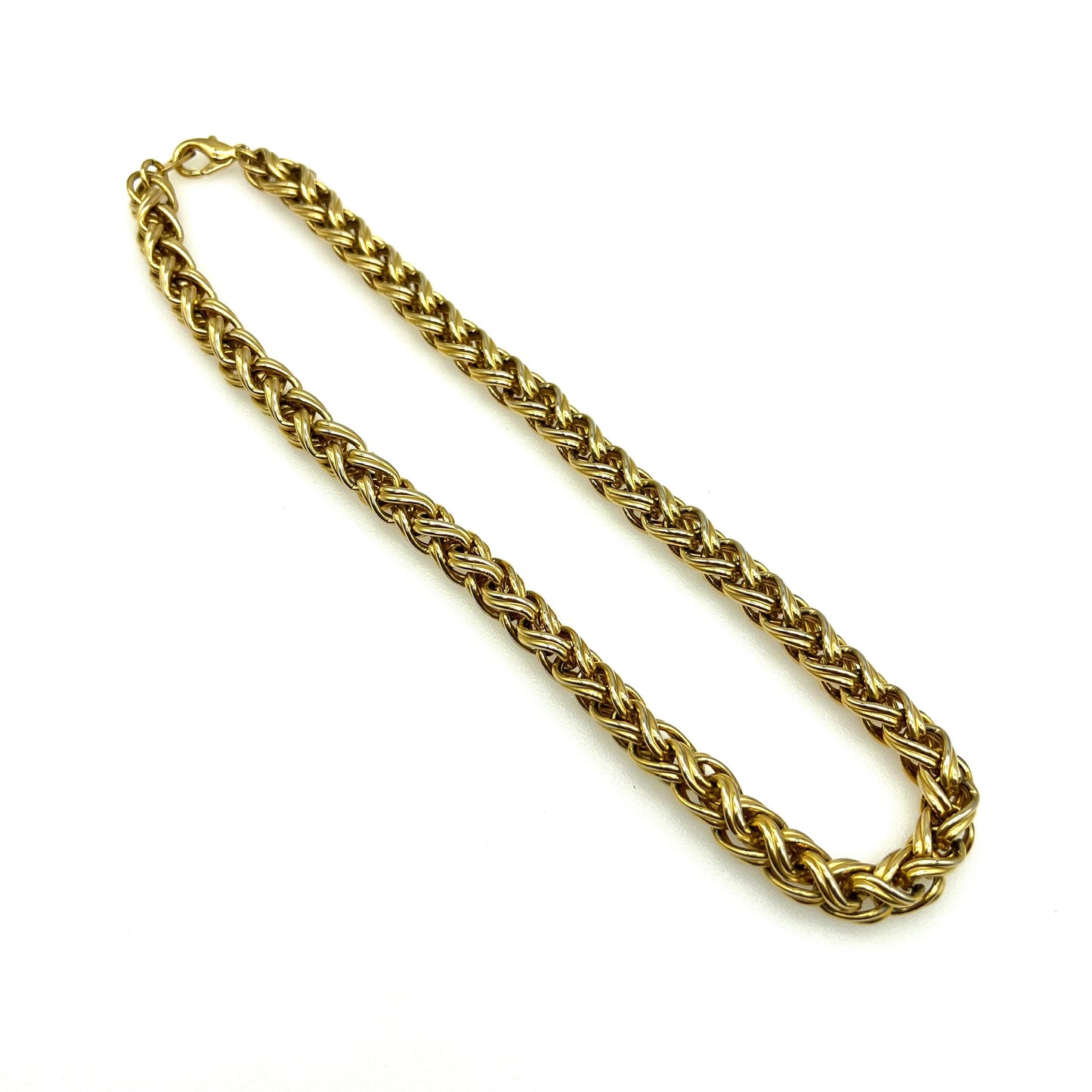 Heavy Wheat Chain 22ct Gold Plated Necklace