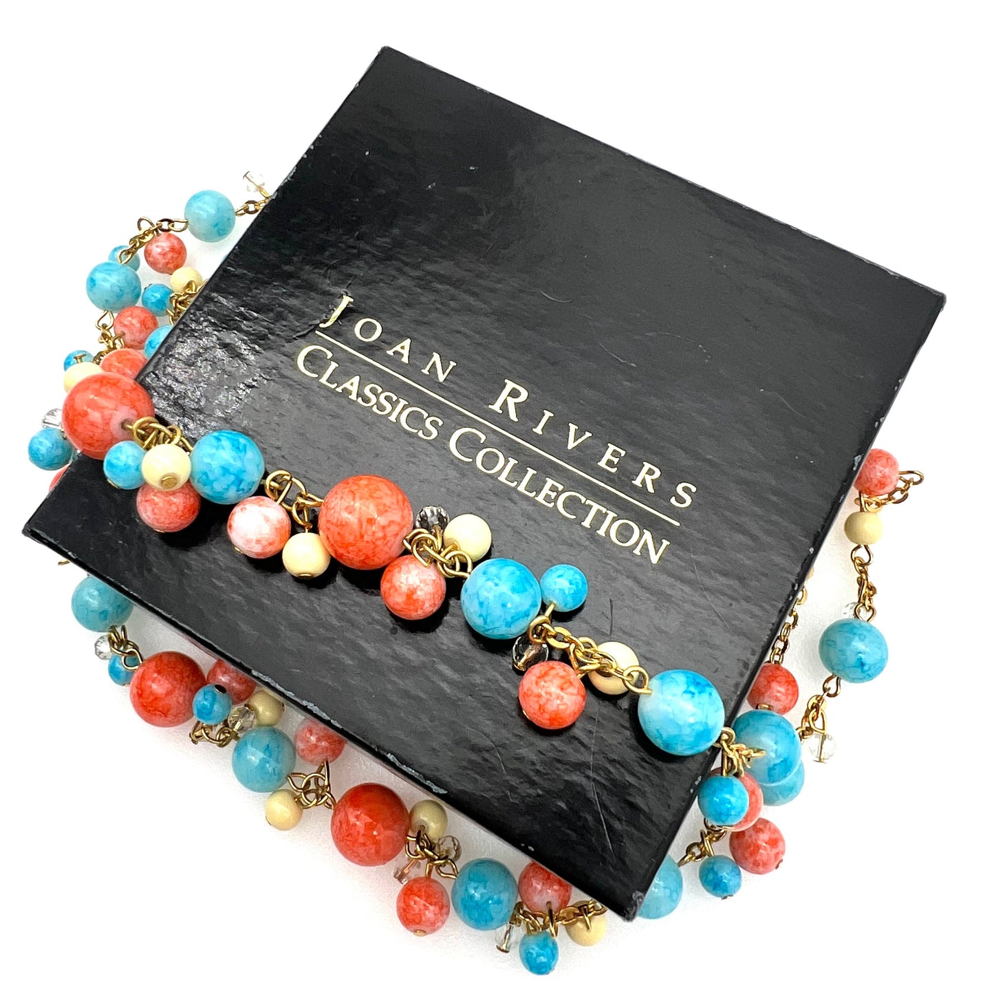 Joan Rivers Two Strand Cluster Bead Necklace in a Joan Rivers Classics Collection Box