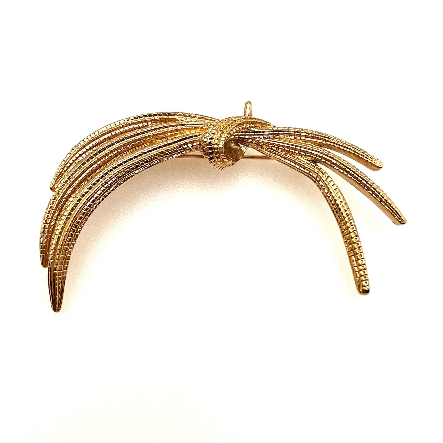 Monet Modernist Wheat Spray Brooch