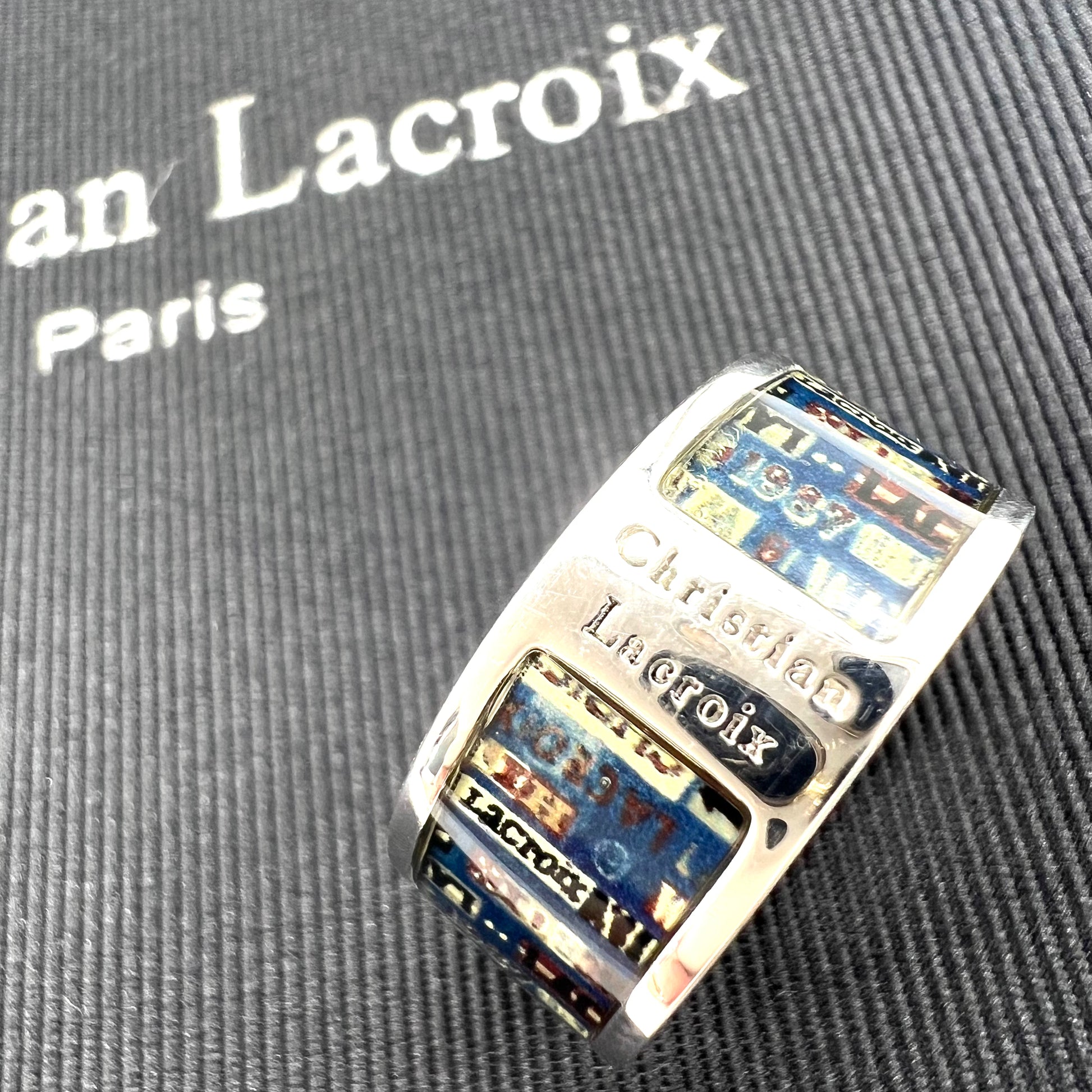 Christian Lacroix Winter Fall 1987 Ring and Bangle Set each in Origina ...