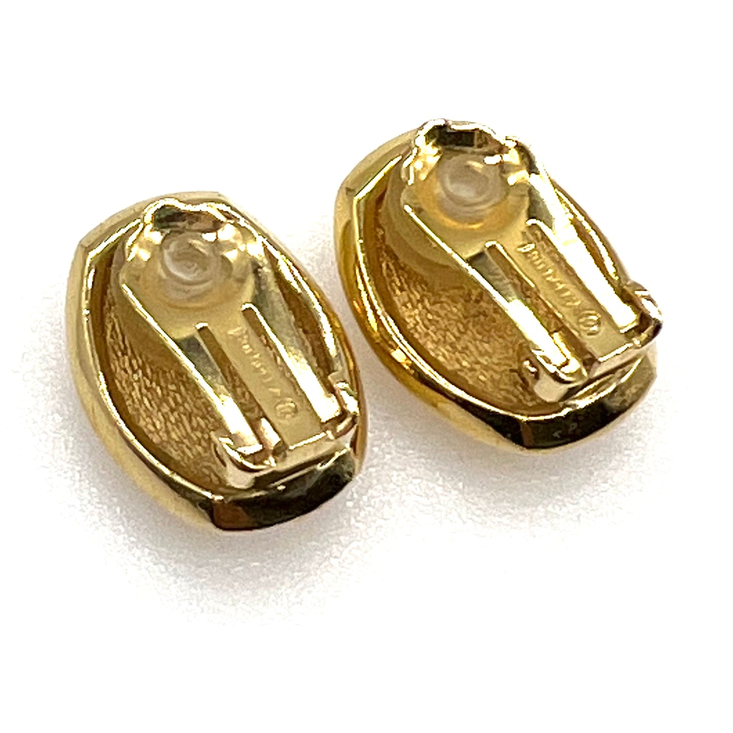 Burberrys of London 1980's Gold Plated and Silver Clip On Earrings