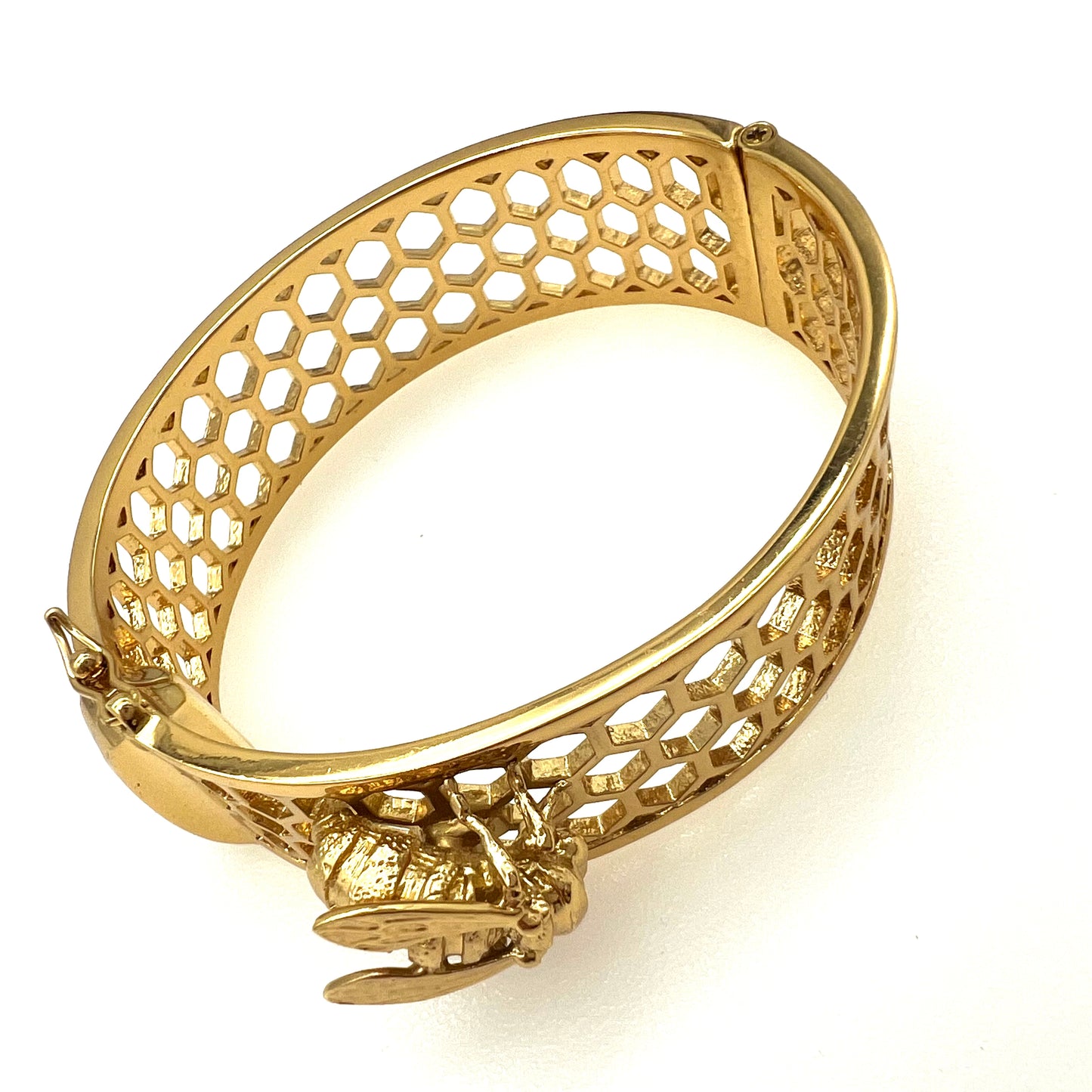 Bill Skinner 18ct Gold Plated Bee and Honeycomb Bangle (Future Collectible)