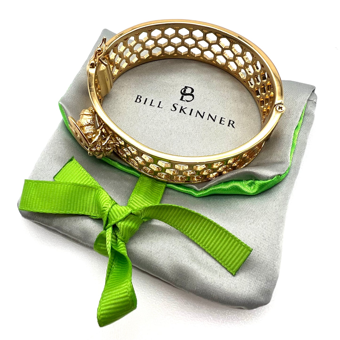 Bill Skinner 18ct Gold Plated Bee and Honeycomb Bangle (Future Collectible)