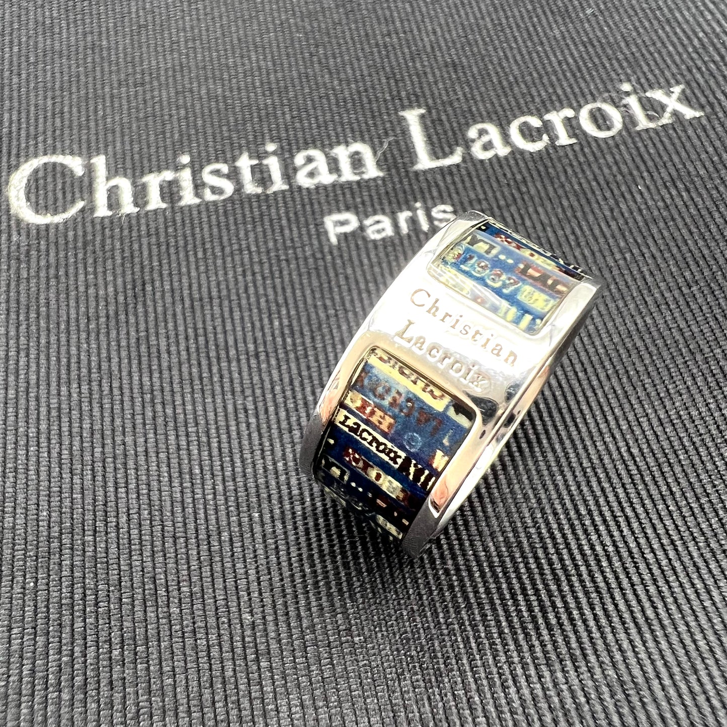 Christian Lacroix Winter Fall 1987 Ring and Bangle Set each in Original Boxes (Future Collectibles)
