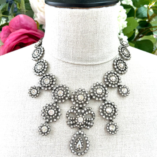 Alexander McQueen Swarovski Crystal Dropper Necklace