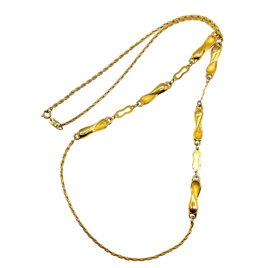 Ciro Gold Plated Matinee Necklace